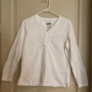 Jcrew long sleeve white blouse
